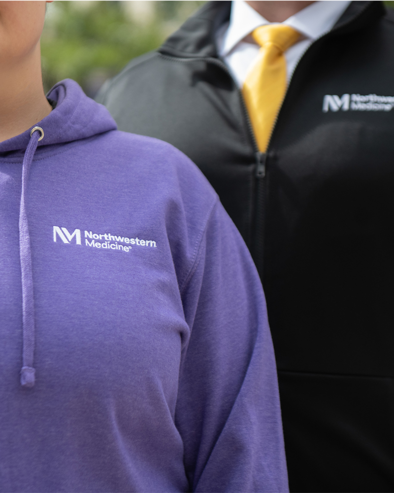Northwestern Medicine branded sweatshirts