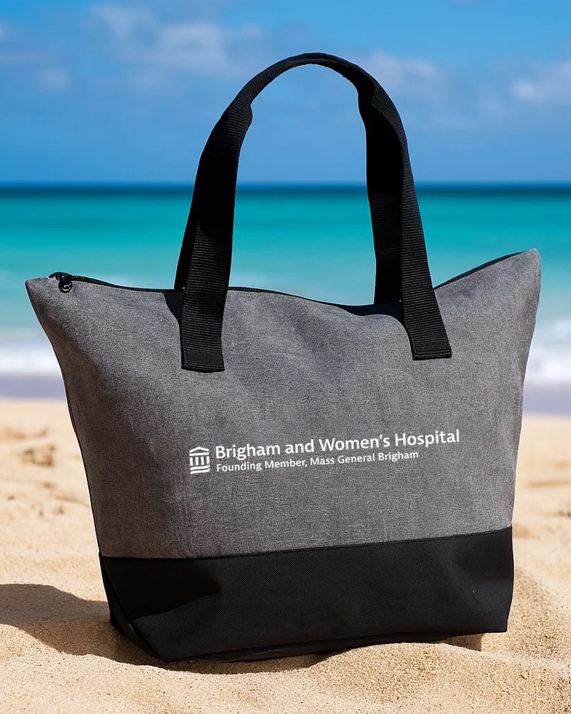 Brigham & Women's Hospital branded tote bags
